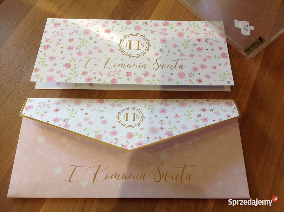 Kartka Pamiątka I Komuni Świętej Dziewczynki