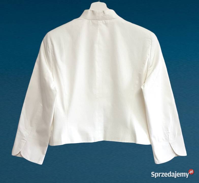 Damska elegancka bawełniana biała Marynarki i żakiety małopolskie Chrzanów