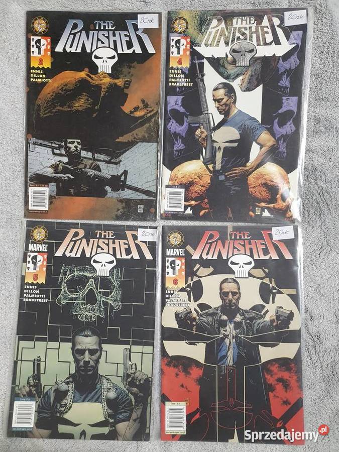 The Punisher zestaw 4 komiksów wydawnictwo Gdynia