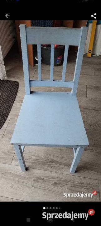 krzesło niebieskie Krzesła sprzedam