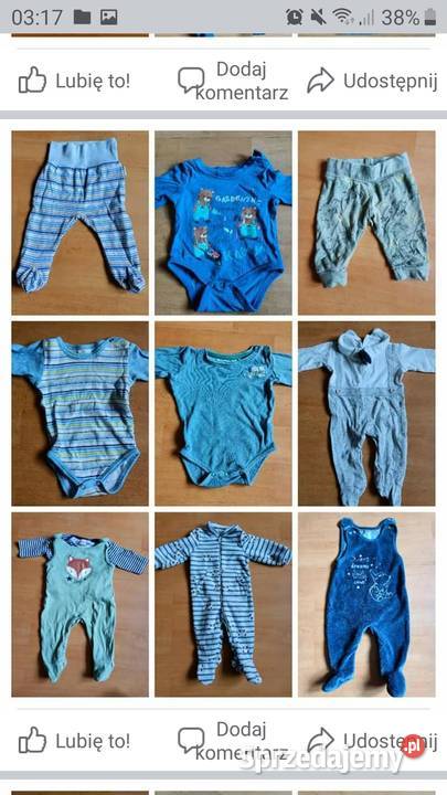 Mega Paka chłopaka rozmiary 5662 aż 72 sztuki Rozmiar 56 Komplety i zestawy Warszawa