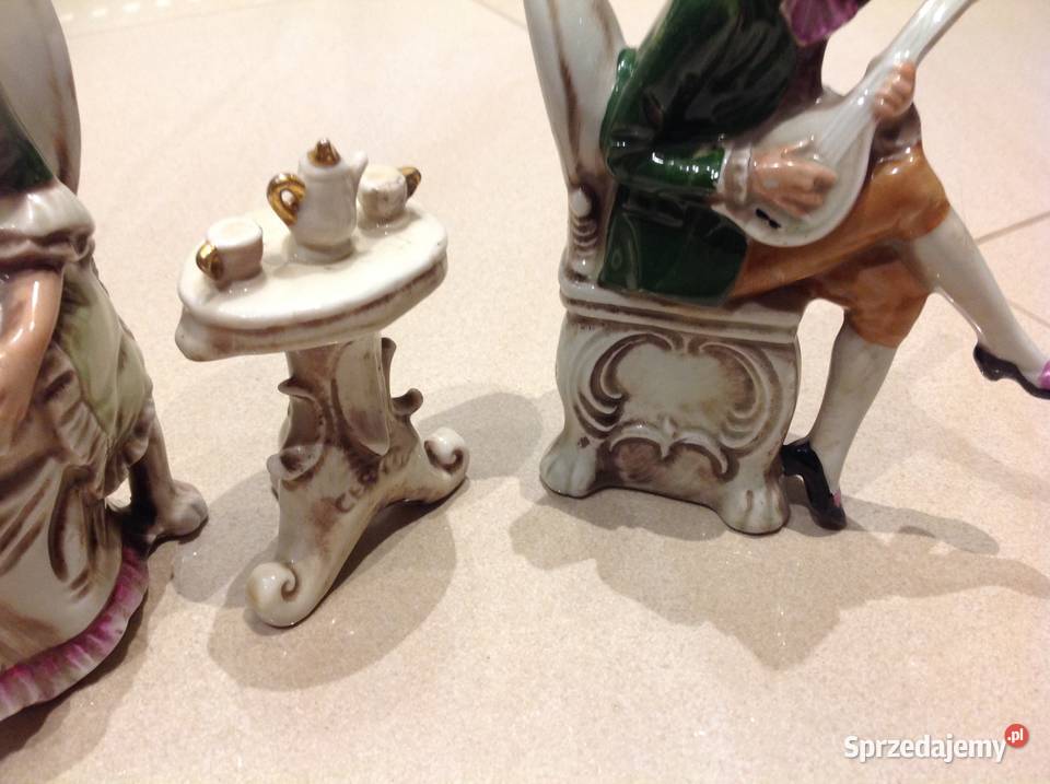 Stare Figurki Porcelanowe Zestaw sygnowane Nowa Sól