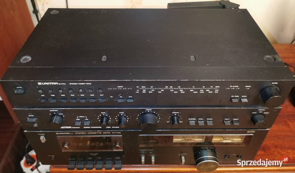 UNITRA zestaw wieża M7008 PW9010 T9015 Wieże i miniwieże Skierniewice sprzedam