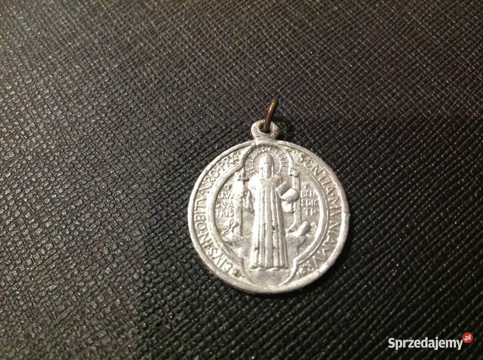 Stary Medalik Święty Benedict Nowa Sól
