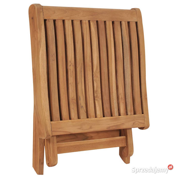 Składany podnóżek 465x49x415 lite drewno tekowe mazowieckie Warszawa