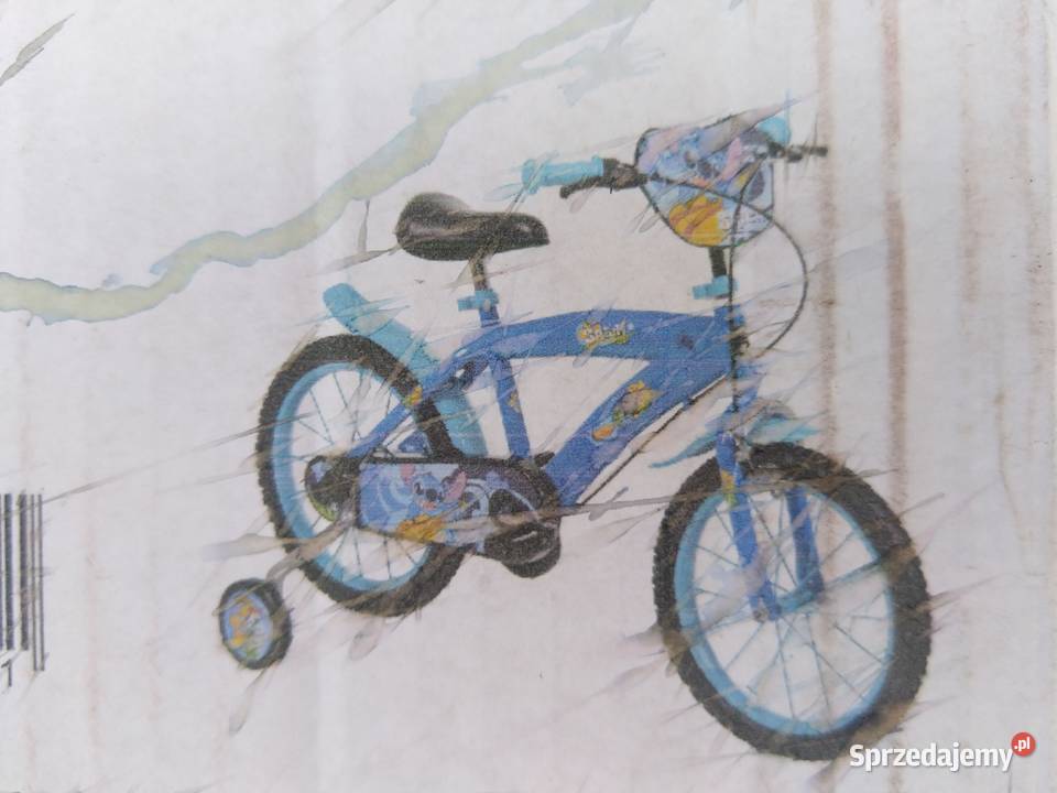 NAJTANIEJ Rower Dziecięcy STITCH 16 40 Niebieski Zabrze