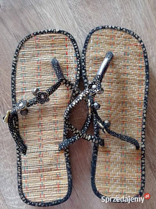 Klapki japonki brązowy/beżowy Hajnówka