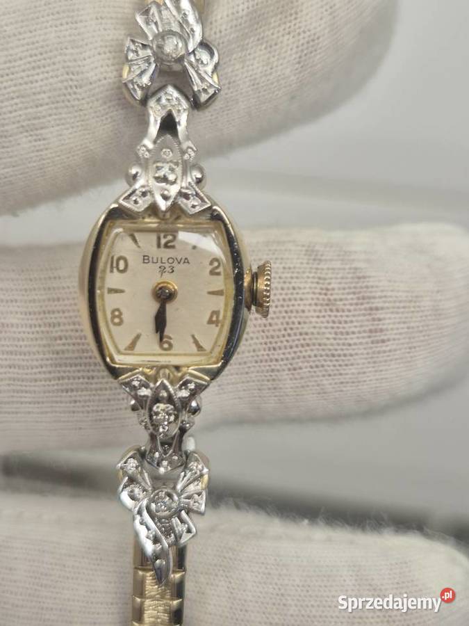 Zabytkowy zegarek damski BulovaDiamond Chorzów