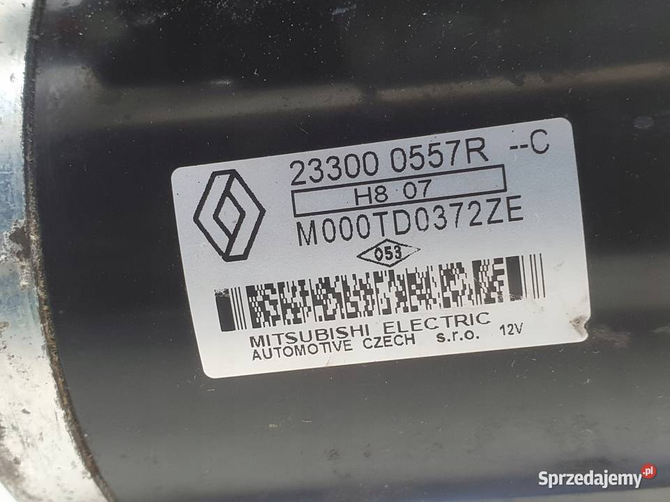 Dacia Sandero 09 TCe ROZRUSZNIK 233000557R Układ elektryczny silnika lubelskie Janów