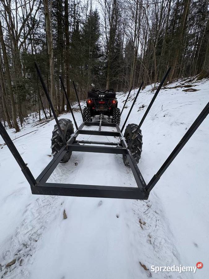 Przyczepka do quada traktorka solidna Z hamulcem Pcim