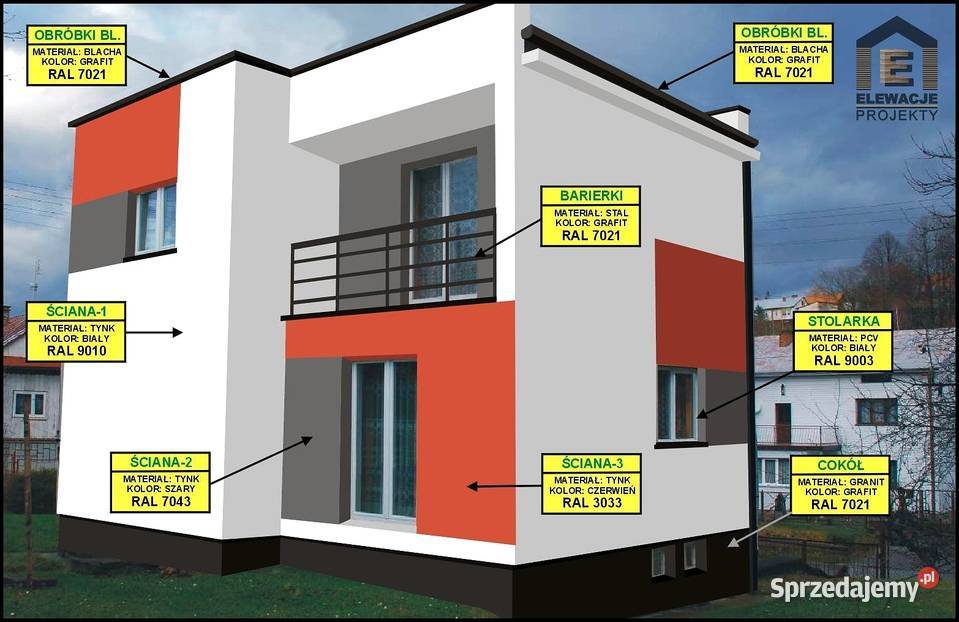 PROJEKT ELEWACJI DOMU promocja 100 PLN Szczecin