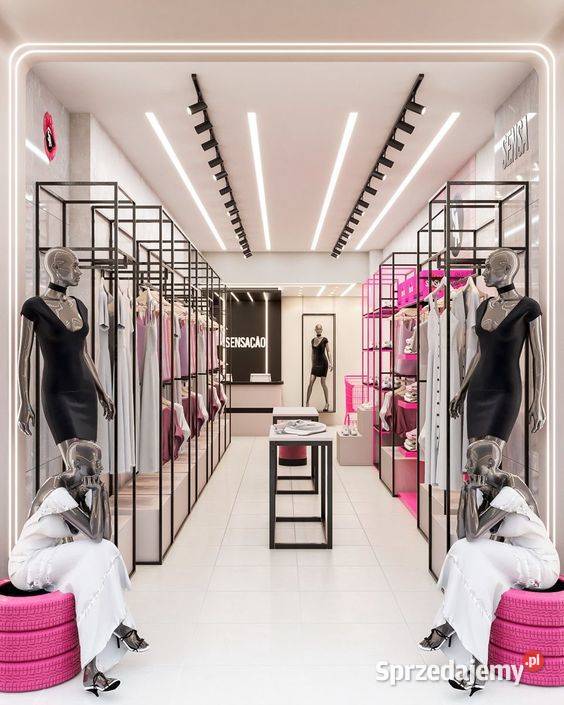 Meble wyposażenie do sklepów butików z odzieżą Sklep sprzedam