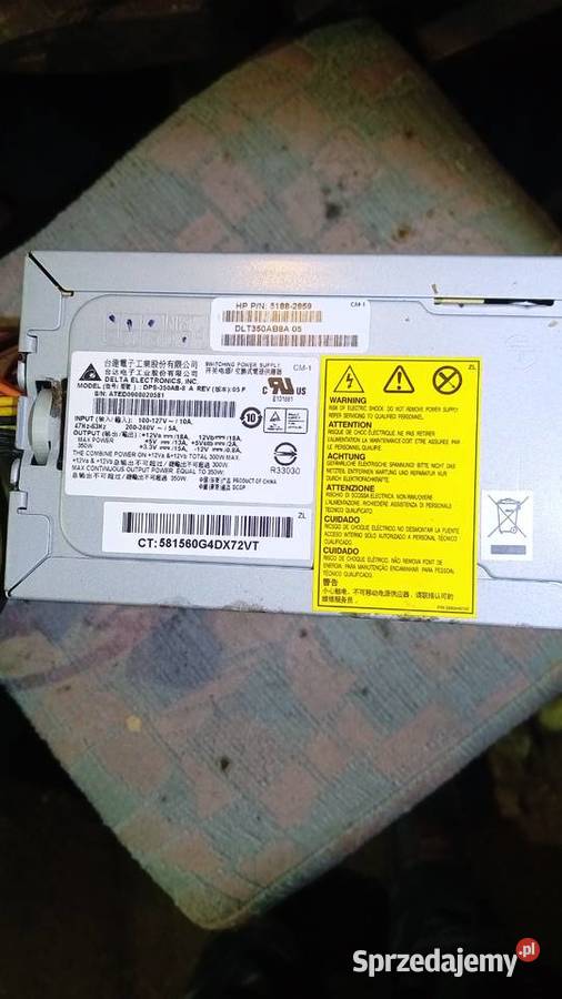 Zasilacz do komputera 350w Wałbrzych sprzedam