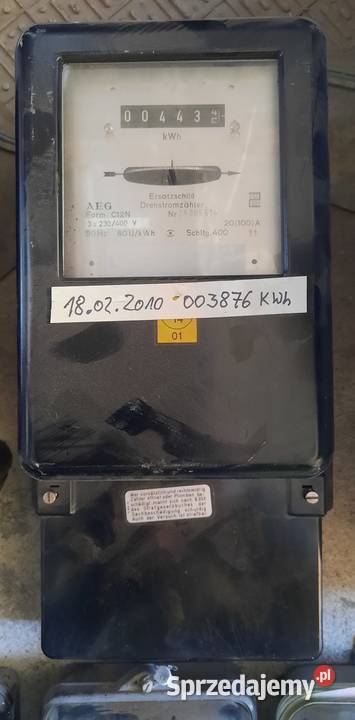 Licznik energii zużycia prądu 220V 400V 10A 40A Gubin sprzedam