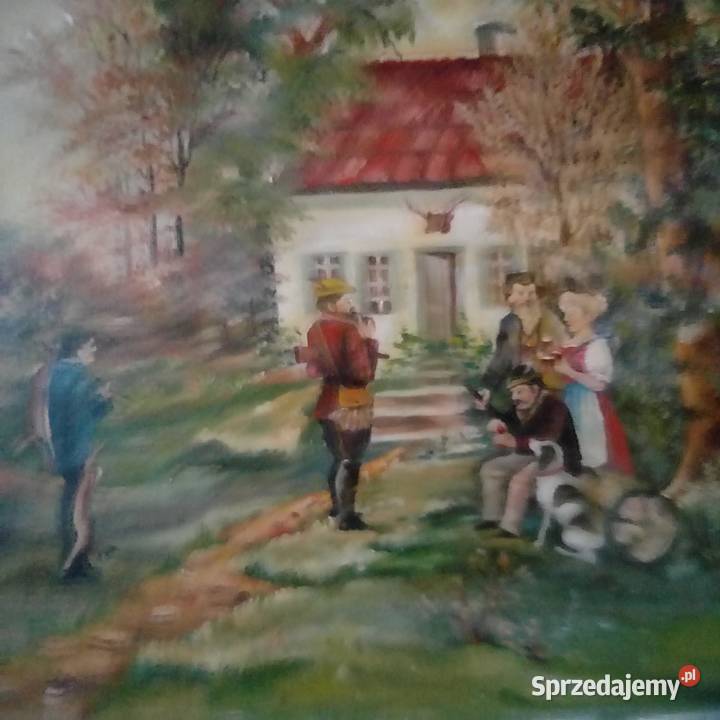 Obraz piekny recznie malowany sprzedam