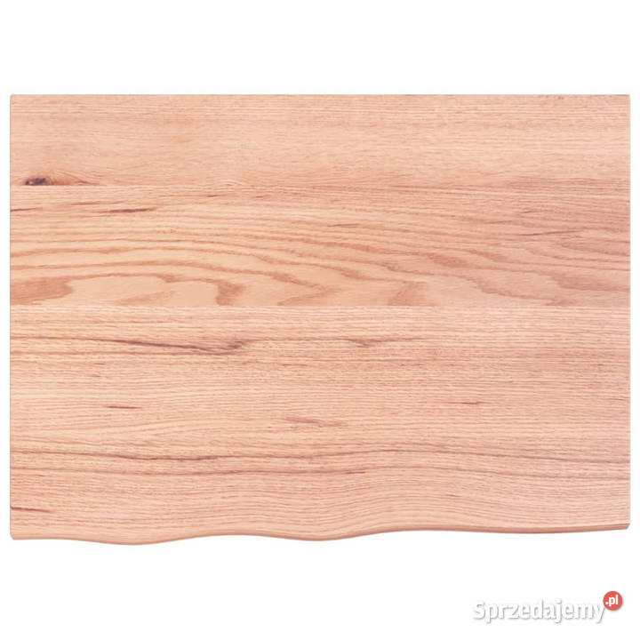 Blat do stołu jasnobrązowy 80x60x2 lite drewno