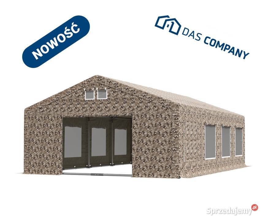 5x8x2m Wzmocniony Namiot terenowy techniczny Kraków
