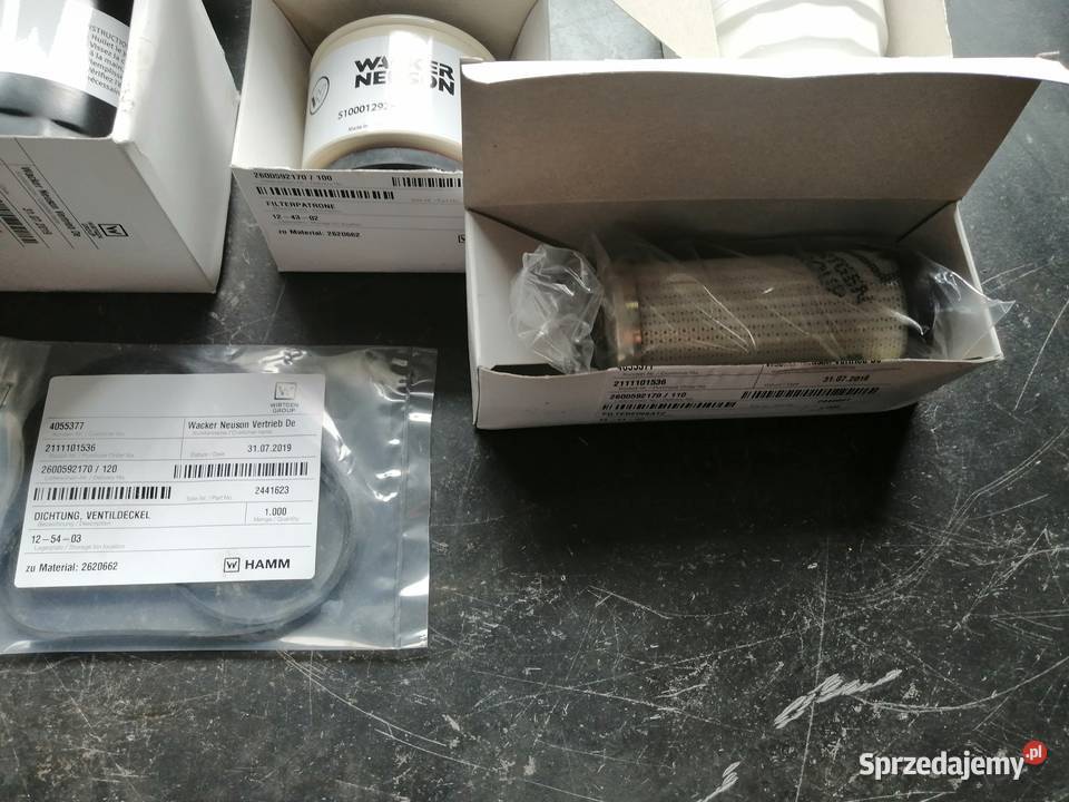 Zestaw filtrów do walca Wacker RD25 i Rd28 Hamm Cieszyn sprzedam