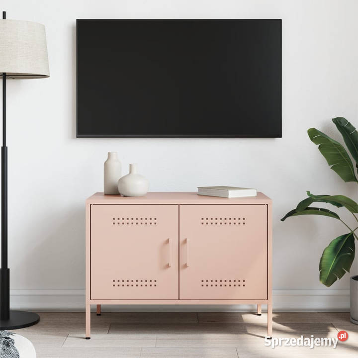 Szafka RTV różowa 68x39x505 stalowa WM842936 Warszawa sprzedam