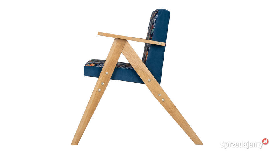 krzesło fotelik tapicerowany dzieci vintage Liszki