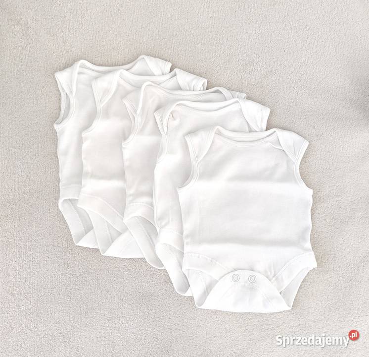 Białe body bez rękawów 50 56 Primark bawełna Szczecin sprzedam