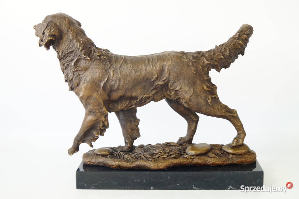 Golden Retriever Duża figura PSA pies figura z Gizałki