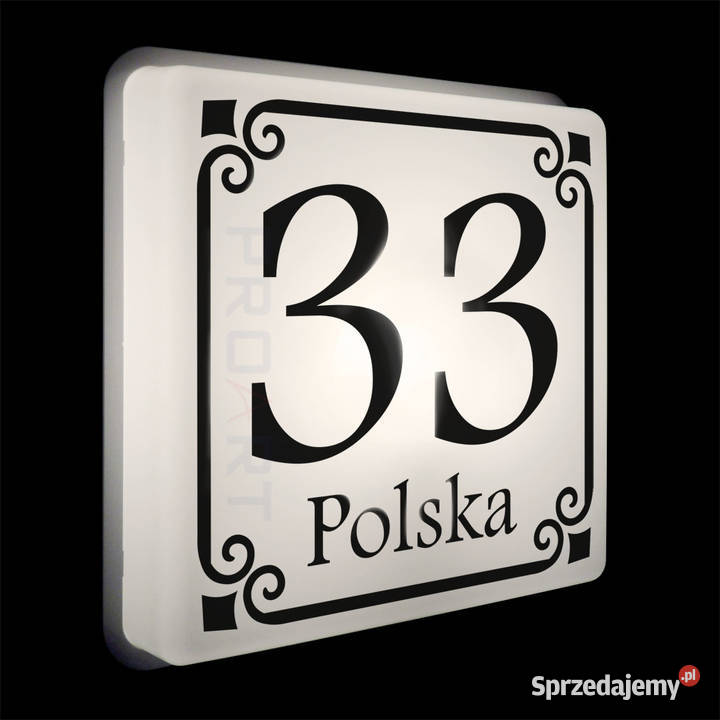 LED PODŚWIETLANY NUMER NA DOM TABLICZKA ADRESOWA wielkopolskie Poznań