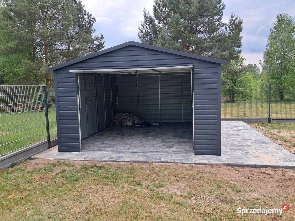 Garaż blaszany wiata Wzmocniony PROFILAMI Sprzedaż kujawsko-pomorskie Bydgoszcz