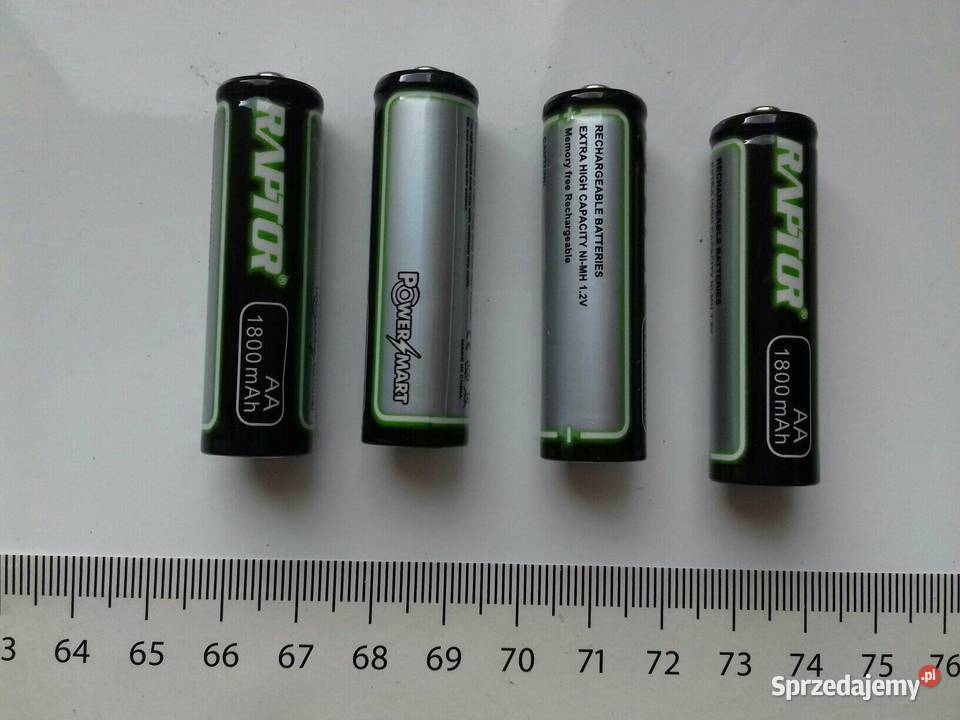 Akumulator NiMH 12V AA 1800mAh 1 sztuka RAPTOR kujawsko-pomorskie Bydgoszcz