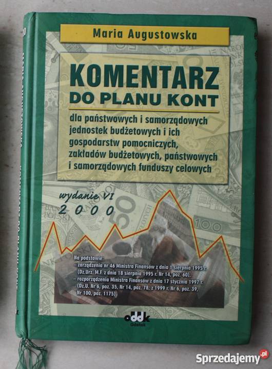 Komentarz do planu kont Maria Augustowska