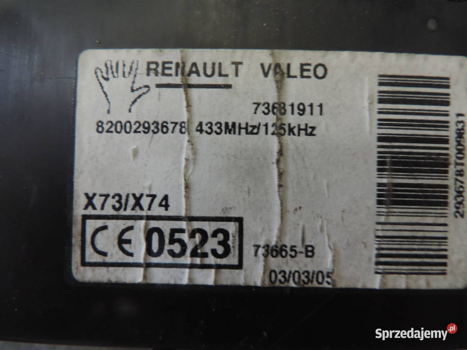 CZYTNIK KART KARTY LAGUNA 2 LIFT 8200293678 Nowy Sącz sprzedam