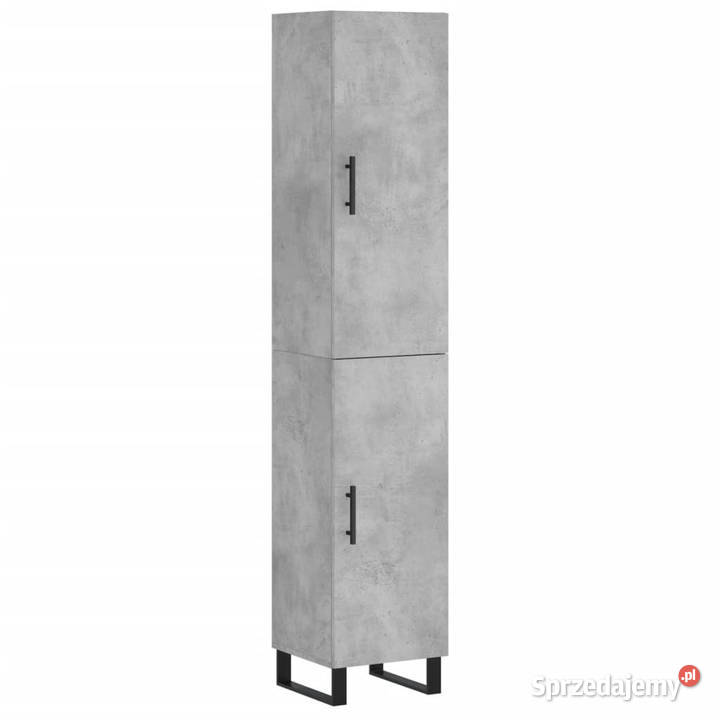 Wysoka szafka szarość betonu 345x34x180 mazowieckie Warszawa