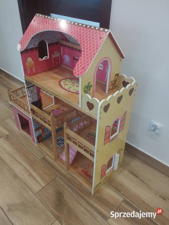 Drewniany domek lalek Zabawki Bystra
