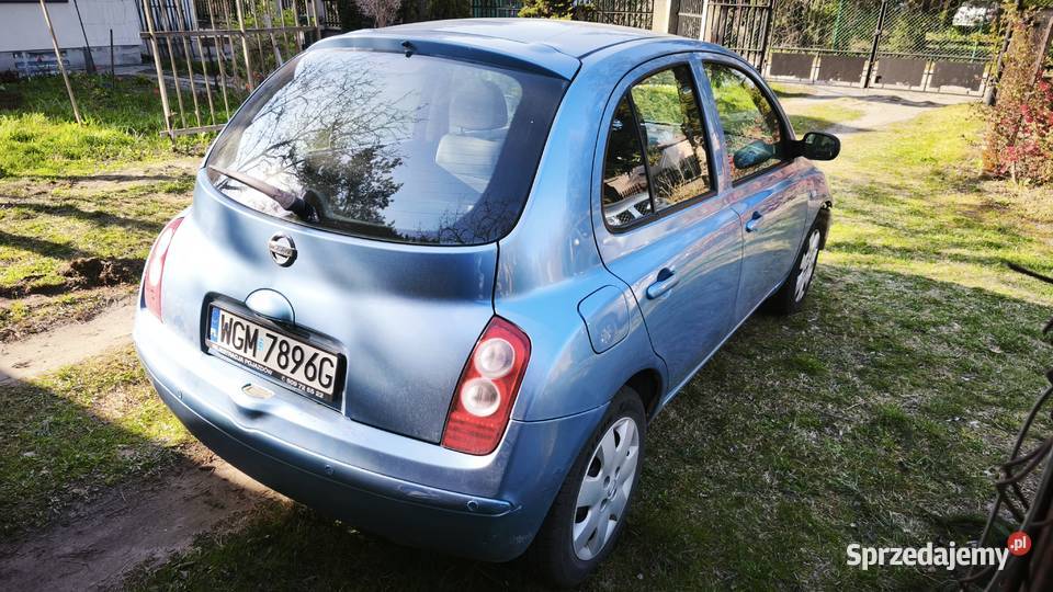 Nissan Micra 12 2006r manualna mazowieckie Milanówek