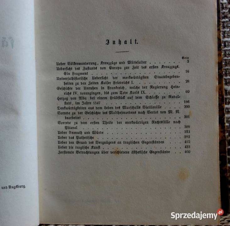 Schillers Sammtliche Werke Tom 11 1847 lubuskie Zielona Góra