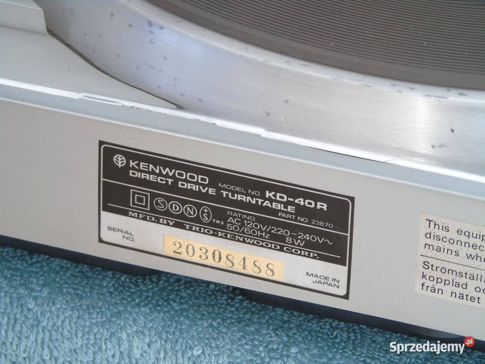 Gramofon Kenwood KD40R igła sprawny DOSTAWA Jasło