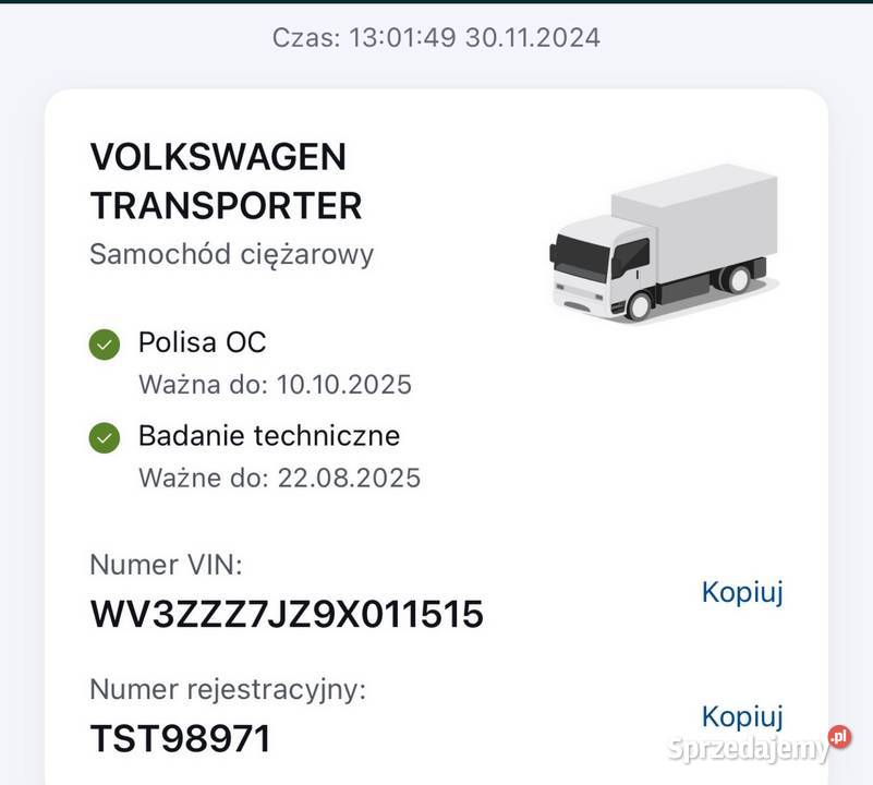 Volkswagen T5 DOKA 6 osobowy 25 tdi 130 manual 6 Wieloborowice