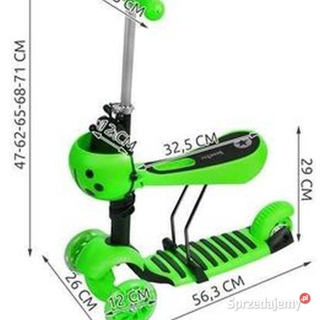 Hulajnoga balansowa biedronka koła LED zielona ABEC-7 Rolki, wrotki i hulajnogi Wołomin