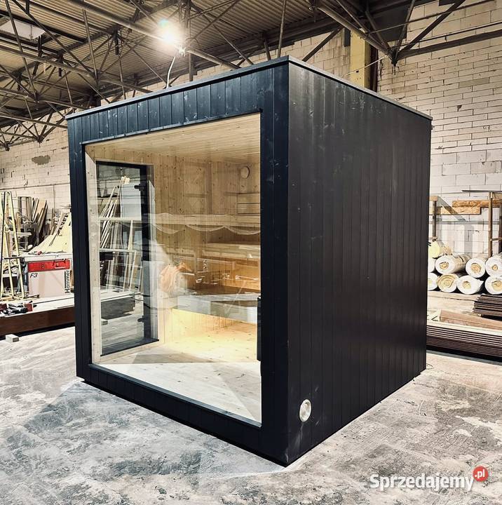 Sauna Ogrodowa z dużym przeszkleniem śląskie Zawiercie