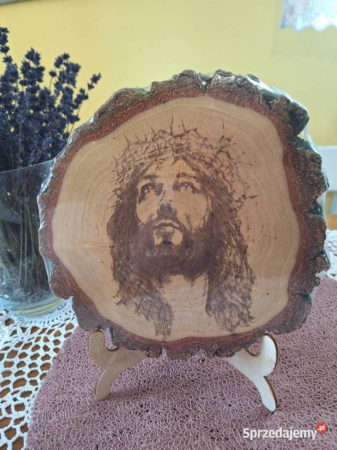 Obraz wypalanyJezus w cierniowej koronie Strzyżów