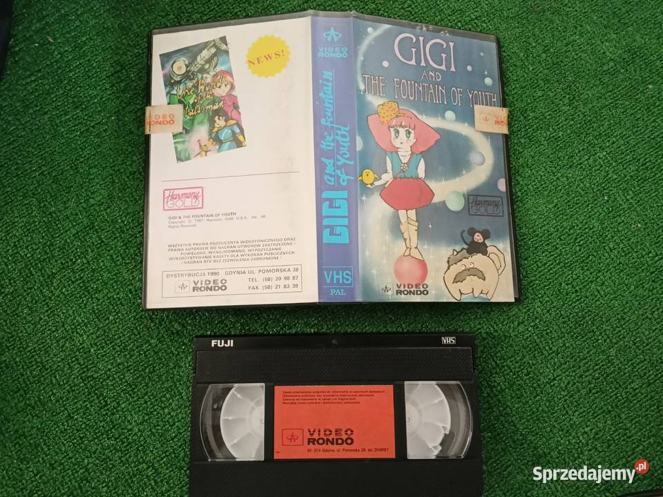Kaseta VHS anime Gigi and the fountain youth podkarpackie Rzeszów