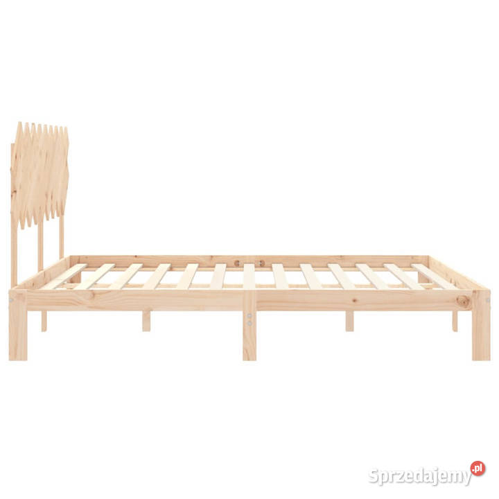 Rama łóżka z wezgłowiem lite drewno WM3193741 80cm mazowieckie Warszawa