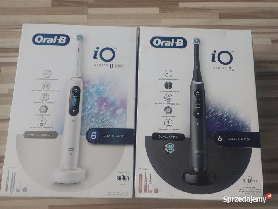 Oral B iO 8 szczoteczka elektryczna biała czarna Pozostałe małopolskie Kraków