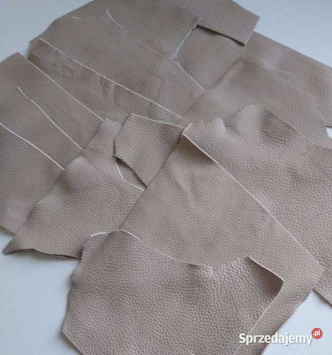 Skóra 369 g Licowa Włoska średnie i małe kawałki Gdańsk sprzedam