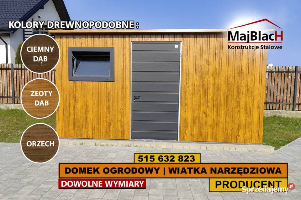 Złoty Dąb RAL Garaż Blaszany Bramy Wjazdowy Brodnica