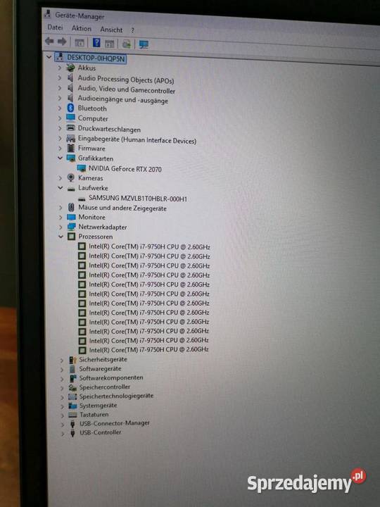 HP Omen 17 Gaming Laptop RTX 2070 i7 40 GB RAM Szczecin sprzedam