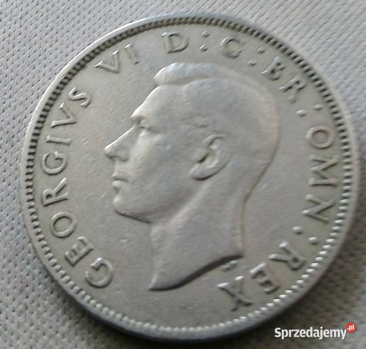 WIELKA BRYTANIATWO SHILLINGS1948 r Numizmatyka Legionowo