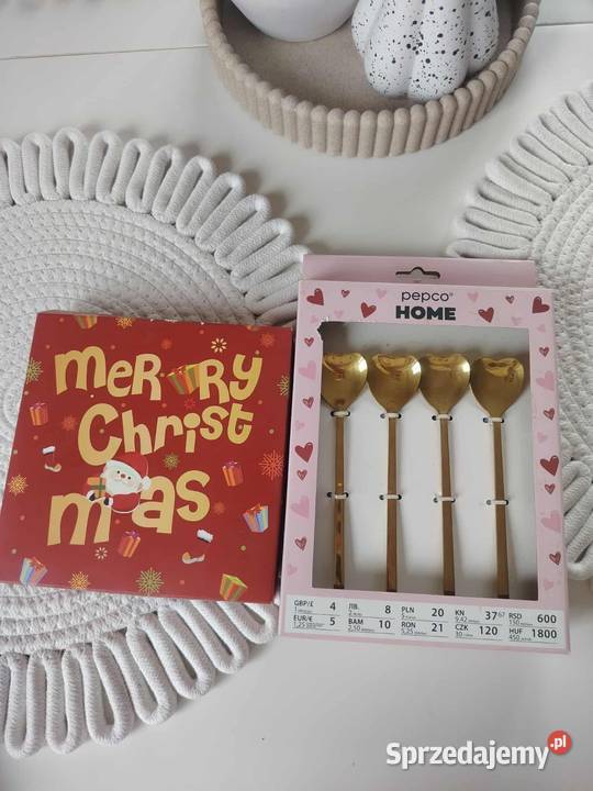 Łyżeczki świąteczne w złotym kolorze Nakło nad Notecią