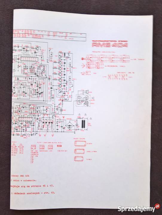 Schemat Magnetofonu MK122125125 FM235M1417 SMDS Wrocław sprzedam