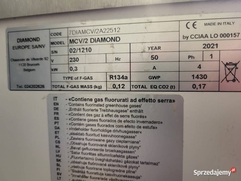 Urządzenie maszyna do bitej śmietany Diamond Łódź
